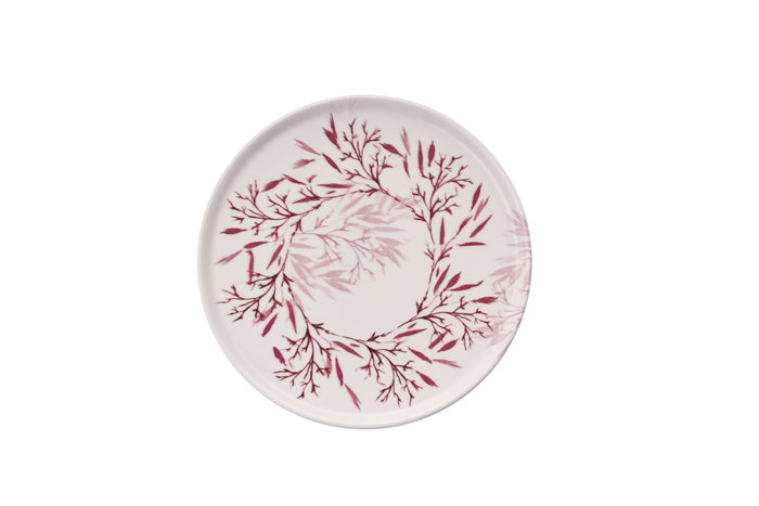 Hermia Red Thorn Juego de Platos para Postres Rojo y Blanco (6 Piezas) de Porcelana Hermia Red Thorn Juego de Platos para Postres Rojo y Blanco (6 Piezas) de Porcelana